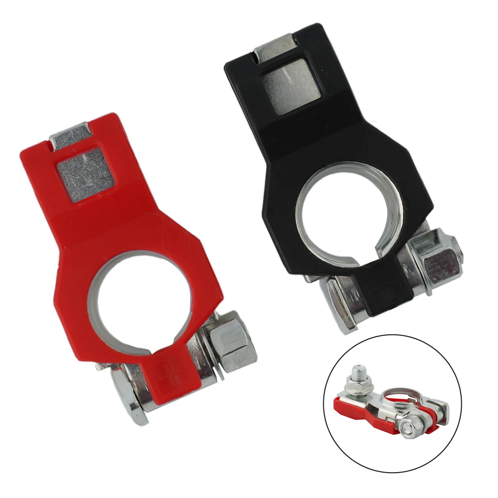 

2pc Automotive Battery Terminal Wire Cable Clamp Quick Release Connector Car Caravan Boat Accessories 12V 24V Positive+Negative