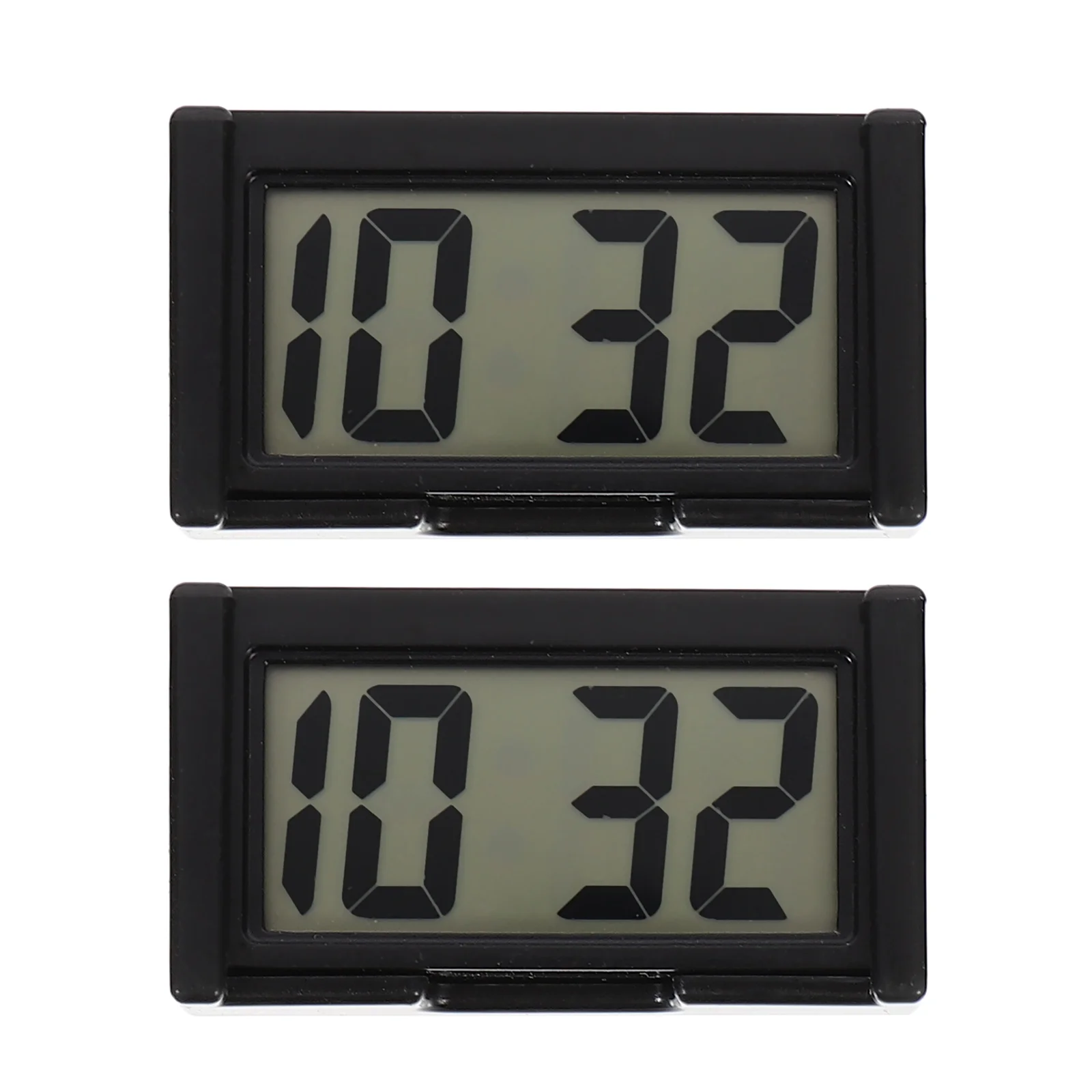 

2 Sets Car Clock Mini Durable Sturdy Prime Dashboard Clock Vehicle Clock for Auto Car