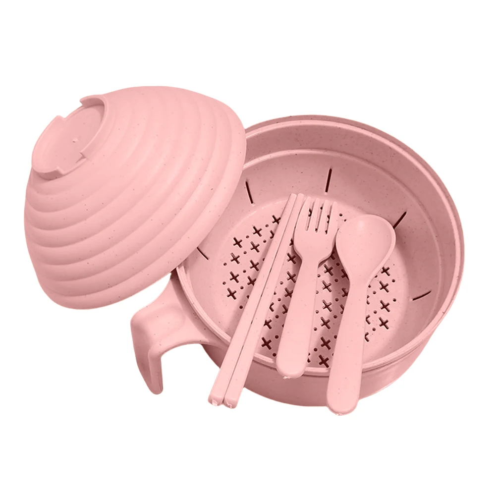 Миска для лапши в микроволновой печи с ложкой палочками еды вилкой набор мисок