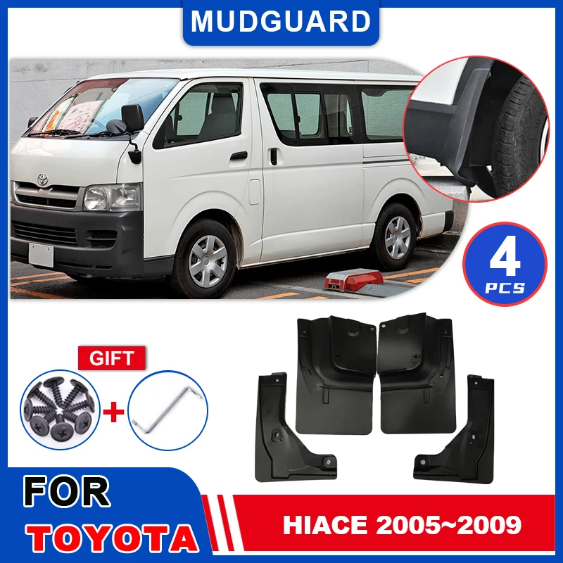 

for Toyota HiAce 2005~2009 2006 2007 2008 Mudguards Mudflaps Fender Mud Flap Splash Mud Guards Cover Accessories