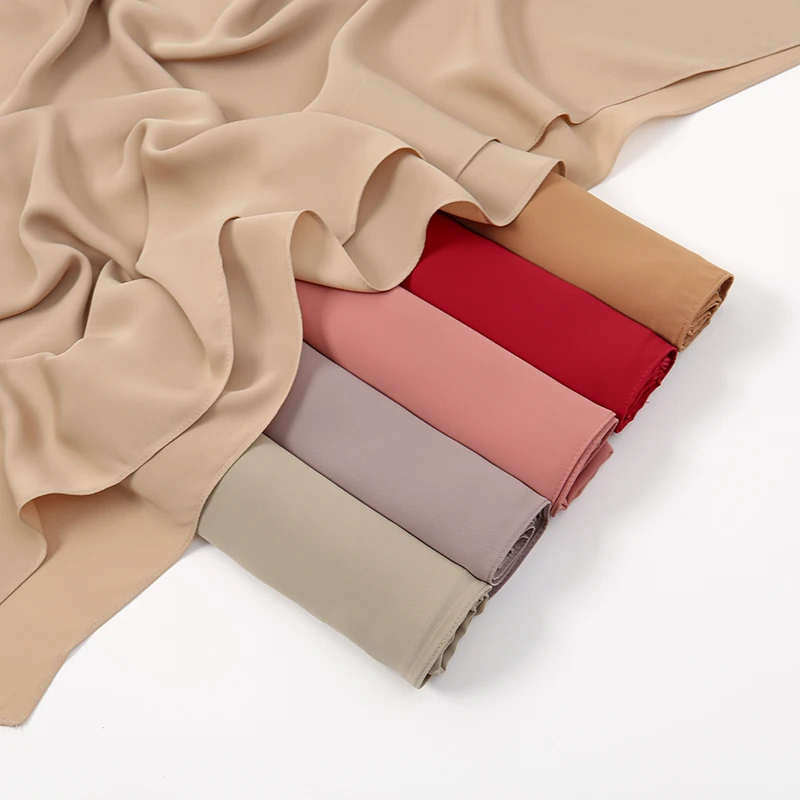 Новый шелковый шифоновый хиджаб Medina мусульманский премиум-класса шарф для