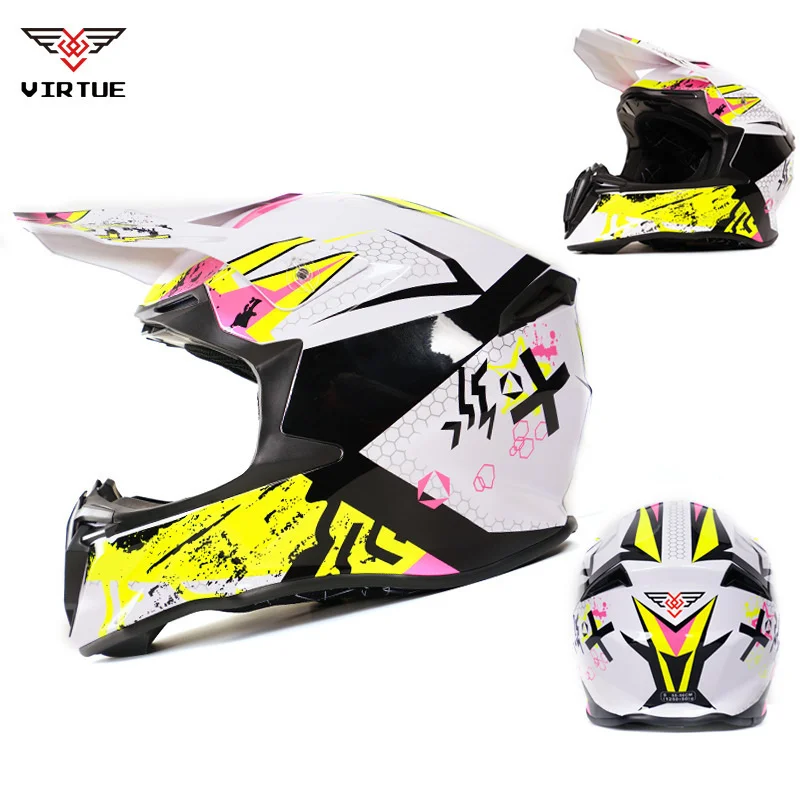 Motocross Helmets Professional  off-road  Full Face DOT Approved Full Face Motorcycle Helmets For adults   Capacete Moto Racing