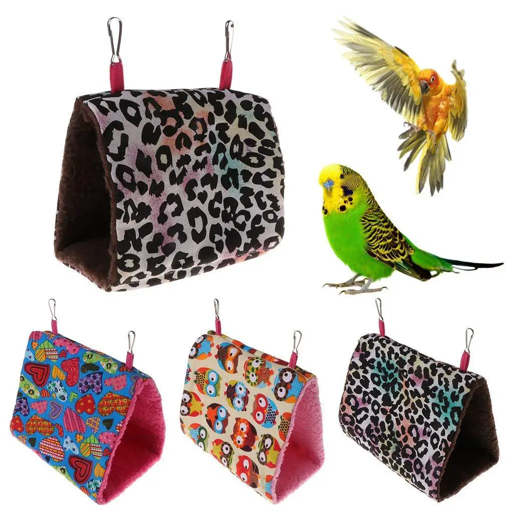 

Mini House Pet Bird Parrot Parakeet Budgie Warm Winter Hammock Cage Hut Tent Bed Hanging Cave Bird Cage Nest Pet Products