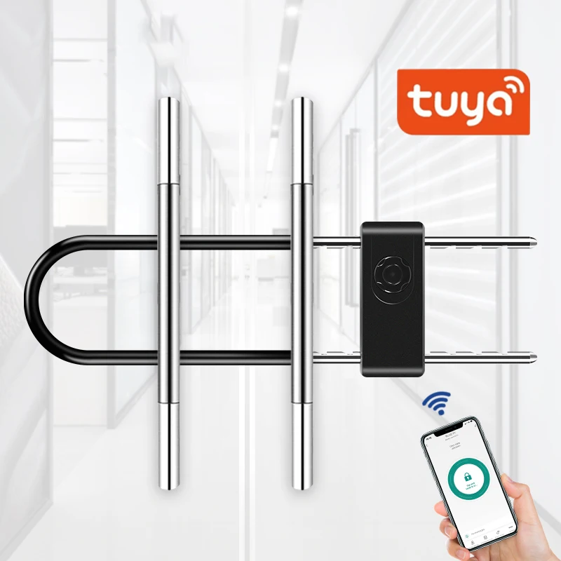 

BOZZYS High Security Smart Password U-shaped Lock With TUYA App For Store Sliding Glass Door