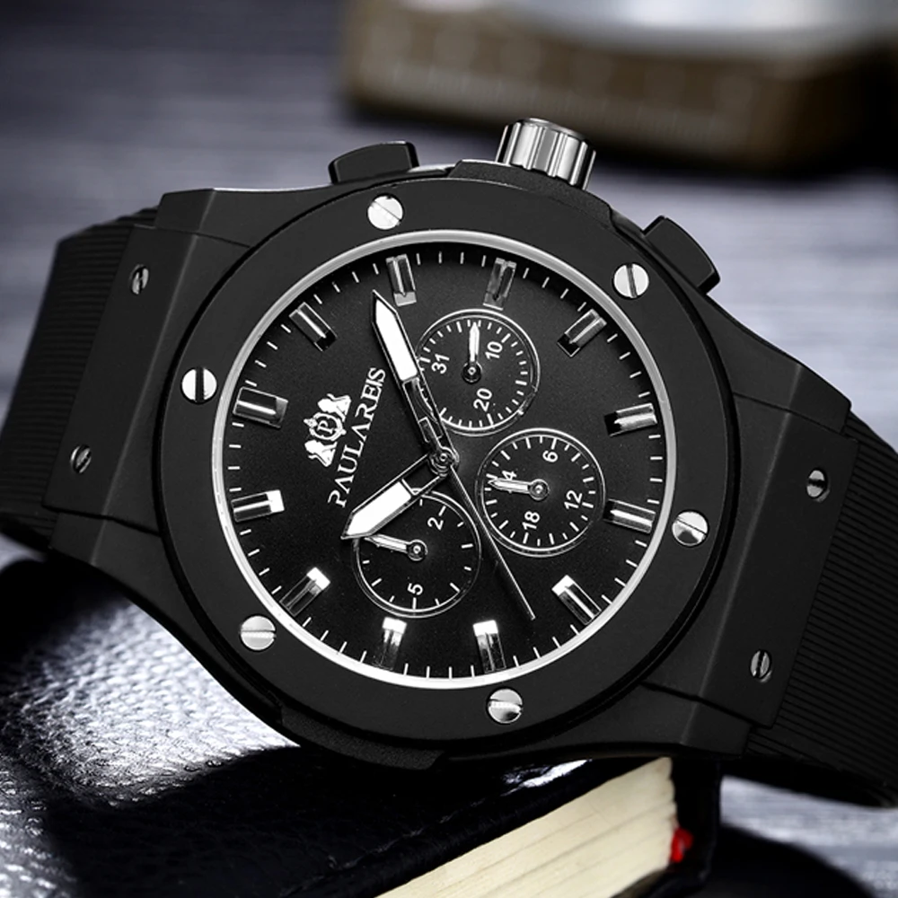 

2022 New Fashion Men's Waterproof Leather Luminous Rotating Starry Automatic Mechanical AAA Luxury Men's WatchMechanical Watch