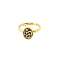 wholesale leopard print rings for mothers day special love gift stainless steel jewelry dropshipping 2022 best selling products