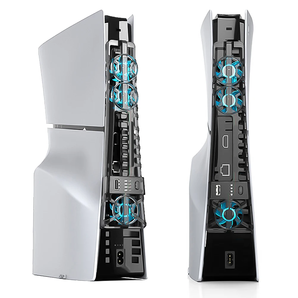 Для PS5 Slim Вентилятор охлаждения USB-кулер 3-уровневый Внешний вентилятор с