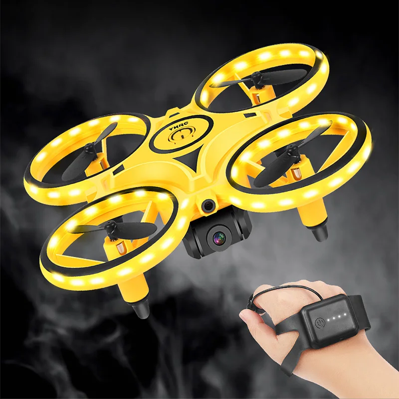 

Mini Watch RC UFO Drone Gesture Sensing Quadcopter Interactive Induction Helicopter Aircraft Altitude Hold Drone Toys for boys