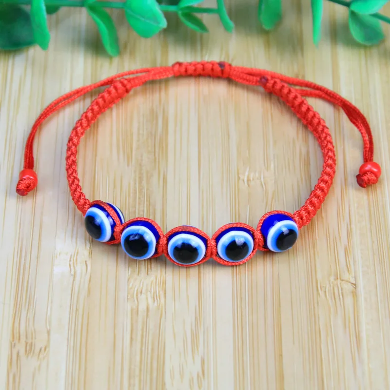 

Turkish Blue Eyed Demon Eye Red Braided Bracelet Multicolored Rope Bracelet evil eye bracelet bracelet for women men bracelet