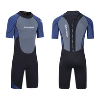 2022 new 2mm3mm mens neoprene short sleeve patchwork wetsuit warm sunscreen scuba diving swimming snorkeling surf suit s 3xl