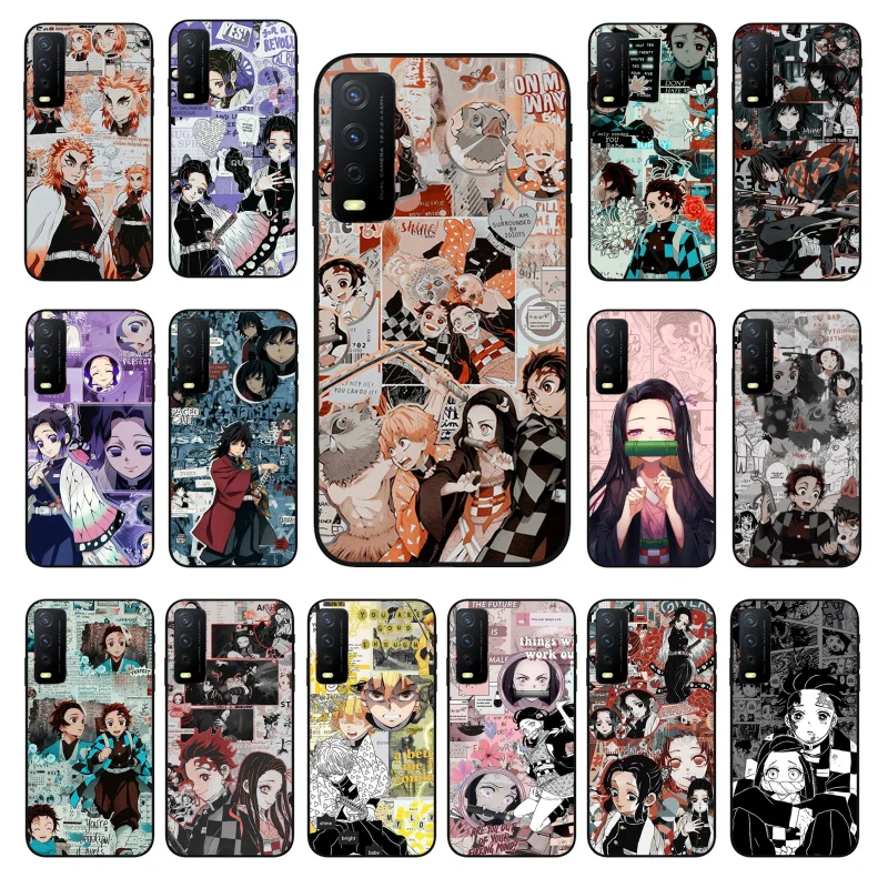 

Kimetsu No Yaiba Demon Slayer Phone Case For VIVO Y31 Y21 Y70 Y21S Y20 Y72 1907 Y12 Y11S Y53S Y33S Y55 Y76 Y51 Y15S Y01 Funda