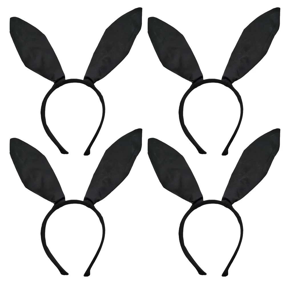 

4 Pcs Head Band Bunny Headband Hair Accessories Cosplay Rabbit Hairband Women's