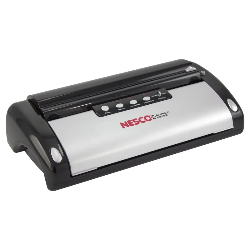 

NESCO® VS-02 Deluxe Digital Vacuum Sealer, Easy Cut- Wet or Dry, Silver and Black