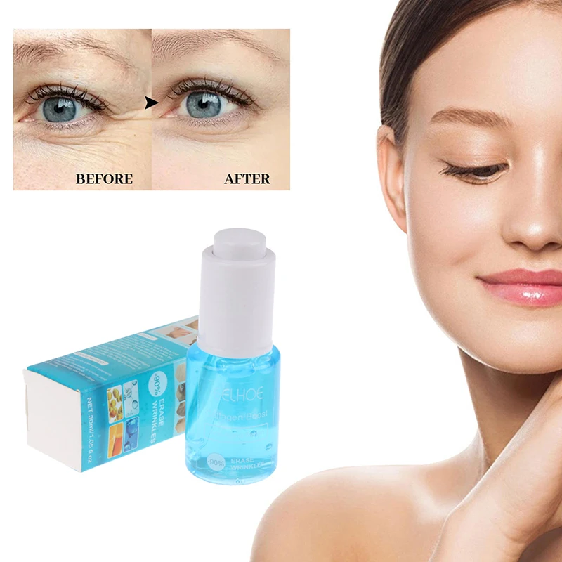 

30ml Anti Aging Collagen Boost Face Serum Hyaluronic Acid Serum Remover Wrinkle Collagen Lifting Firming Tightens Essence