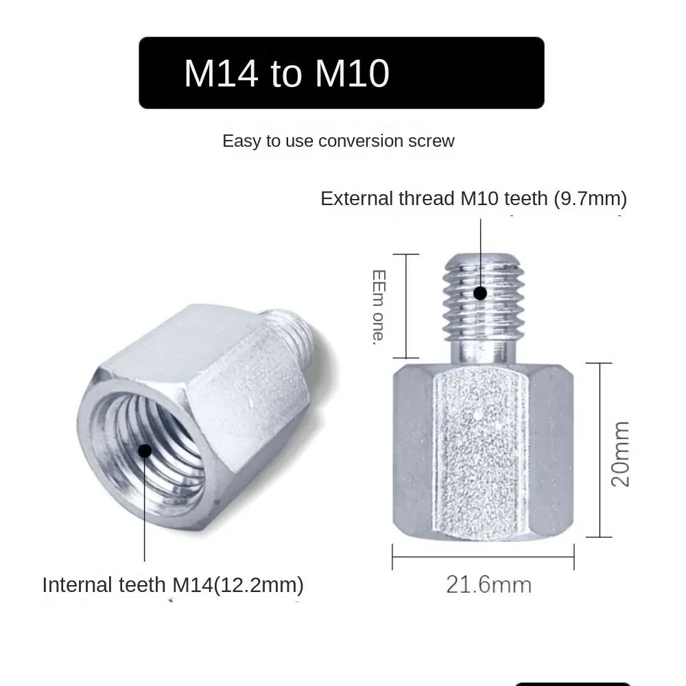 

Преобразовательный винт угловой шлифовальной машины от M14 до M10/M10 до M14/M14 до M16, переходное соединение для полировальной машины, часть электроинструмента