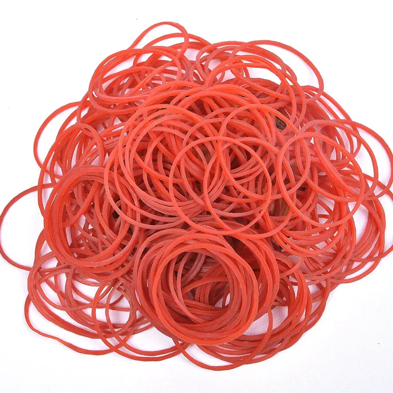 

Rubber Pieces/pack Home Strapping Band Rubber Supplies School Round Mm Stationery Red 100 Office Accessories Bands 38