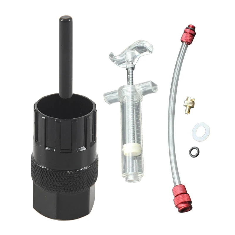 

Инструмент для снятия замкового кольца кассеты, велосипедный черный с иглой для Shimano Sram и герметик бескамерных шин, инжектор для наполнения ...