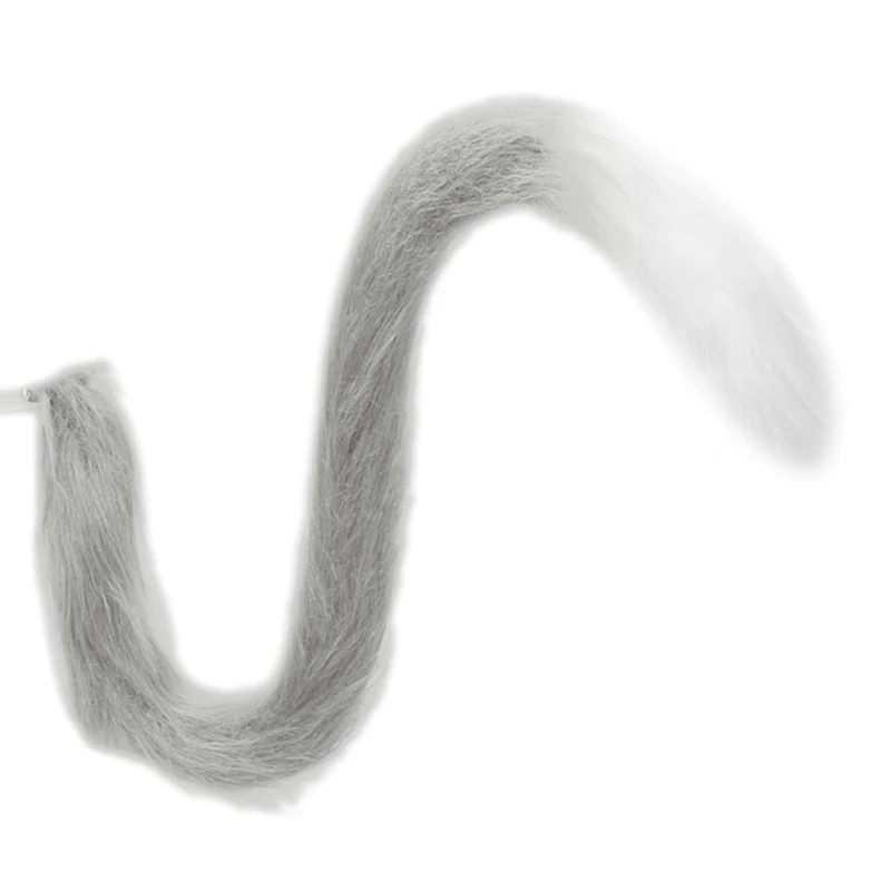 

Adults Kids Cosplay Anime Fluffy Plush Long Cat Tail Fancy Dress Accessories Halloween Party Costume Prop