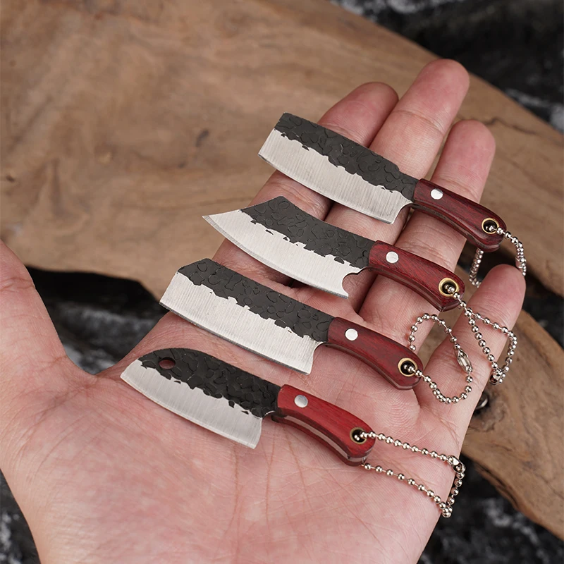 

Mini Kitchen Knife Pendant Bag Pendant Axe Key Chain Disassembling Knife Fruit Knife Lady Self-defense Key Chain Outdoor Gadget