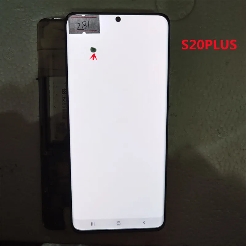 100% Original Super AMOLED for Samsung Galaxy S20+ LCD Display Touch Screen S20Plus G985F G986B/DS LCD Display with Bezel Screen enlarge