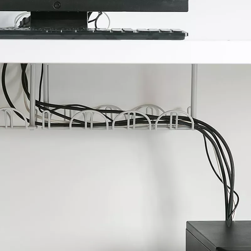 

Living Room Storage Rack Under Desk Cable Management Tray Wire Cord Power Strip Adapter Organizer Shelf Storage Racks