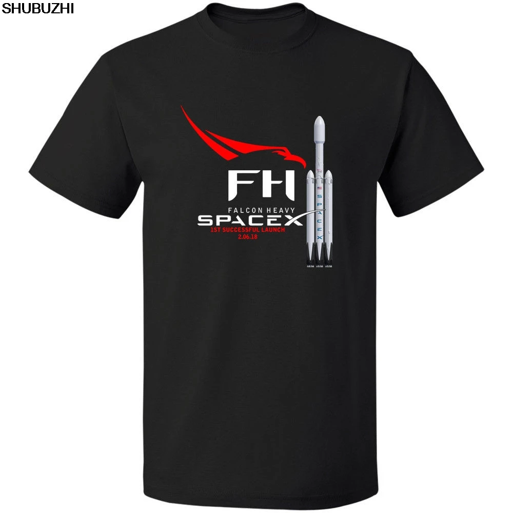 

Falcon Heavy Rocket Spacex Elon Musk shubuzhi T-Shirt Free Shipping Funny Clothing Casual Short Sleeve T Shirts sbz4496