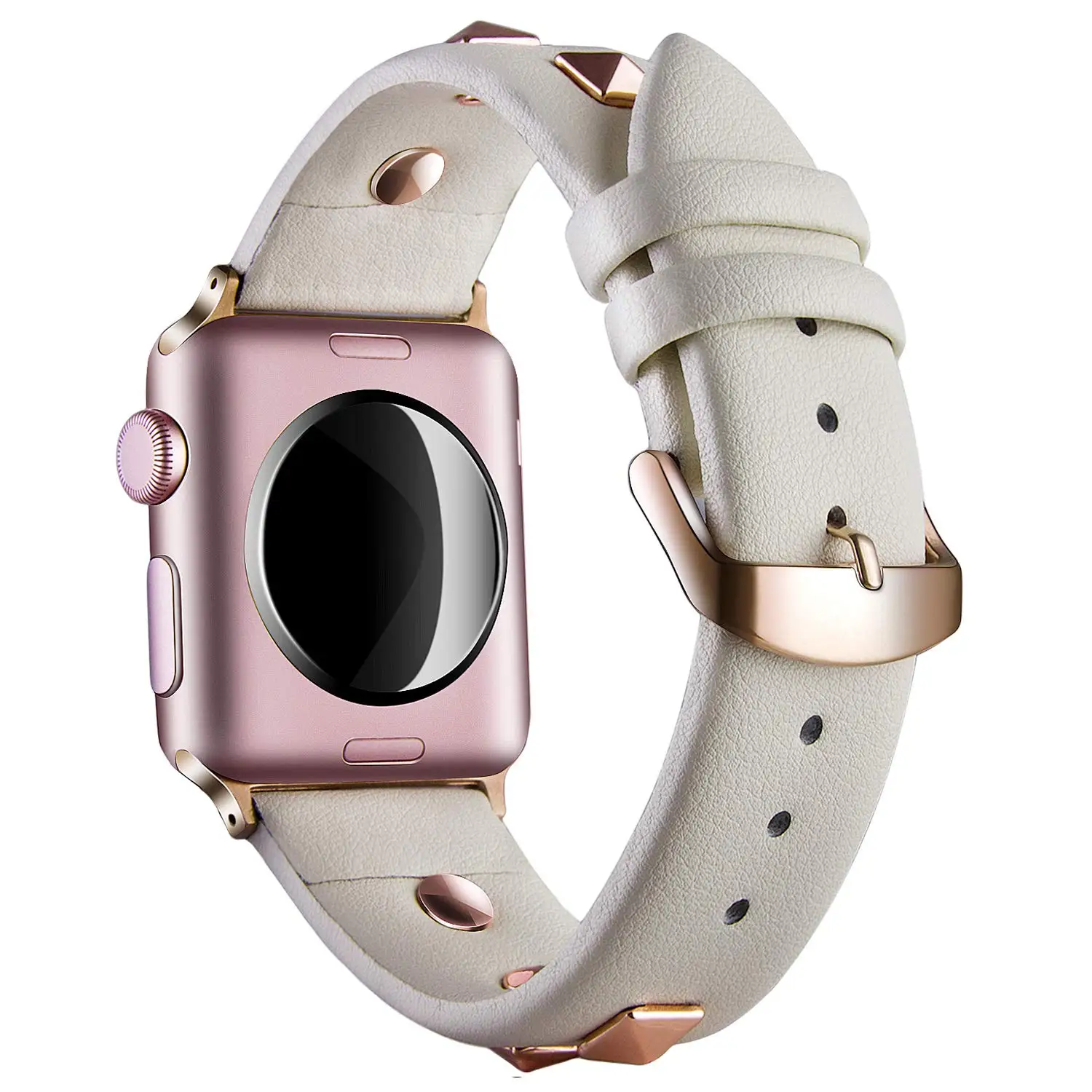 

Rivet Leather Band for Apple Watch Ultra 49mm 8 7 6 5 4 se Strap 41mm 45mm 40mm 44mm Bracelet Loop for iWatch 3 2 1 38mm 42mm