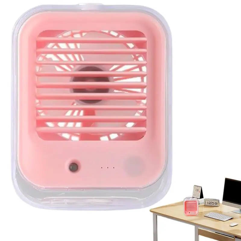 

Настольный USB-вентилятор для путешествий, с распылителем и функцией ночной подсветки, маленький тихий настольный вентилятор, Персональный ...
