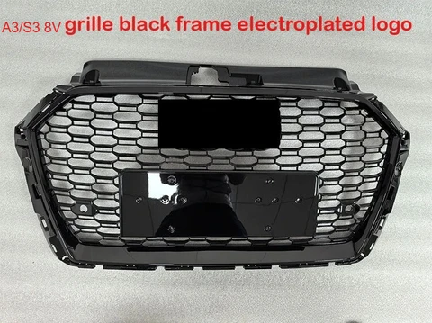 Для Audi A3/S3 8V 2017 2018 2019 Решетка переднего бампера автомобиля Сотовая гоночная решетка Автозапчасти Капот Сетка Решетка Обвесы RS3 Стиль