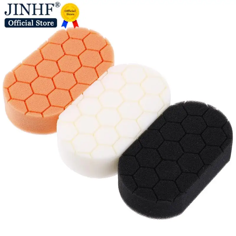 

New 1pcs Pack Hex-logic Hand Applicator Sponge Waxing Pad Buffing Pads Polishing Pads For Car Polishing And Buffing