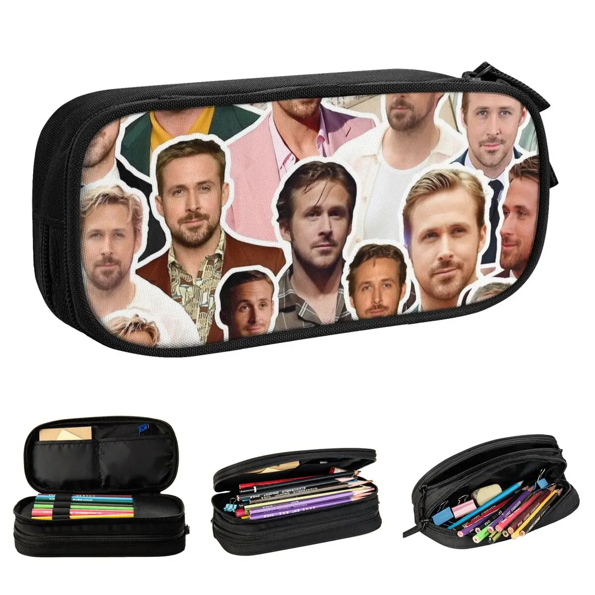 Ранцы для карандашей с фотоколлажем и держателем ручек девочек мальчиков