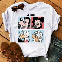 disney summer tops mouse graphic printed women t shirt femme kawaii anime cartoon mouse graphic tee unisex couple t shirt female