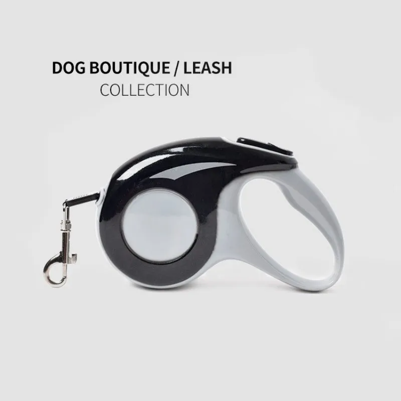 New dog walking device with stretchable and retractable pet traction rope automatically retracts during running