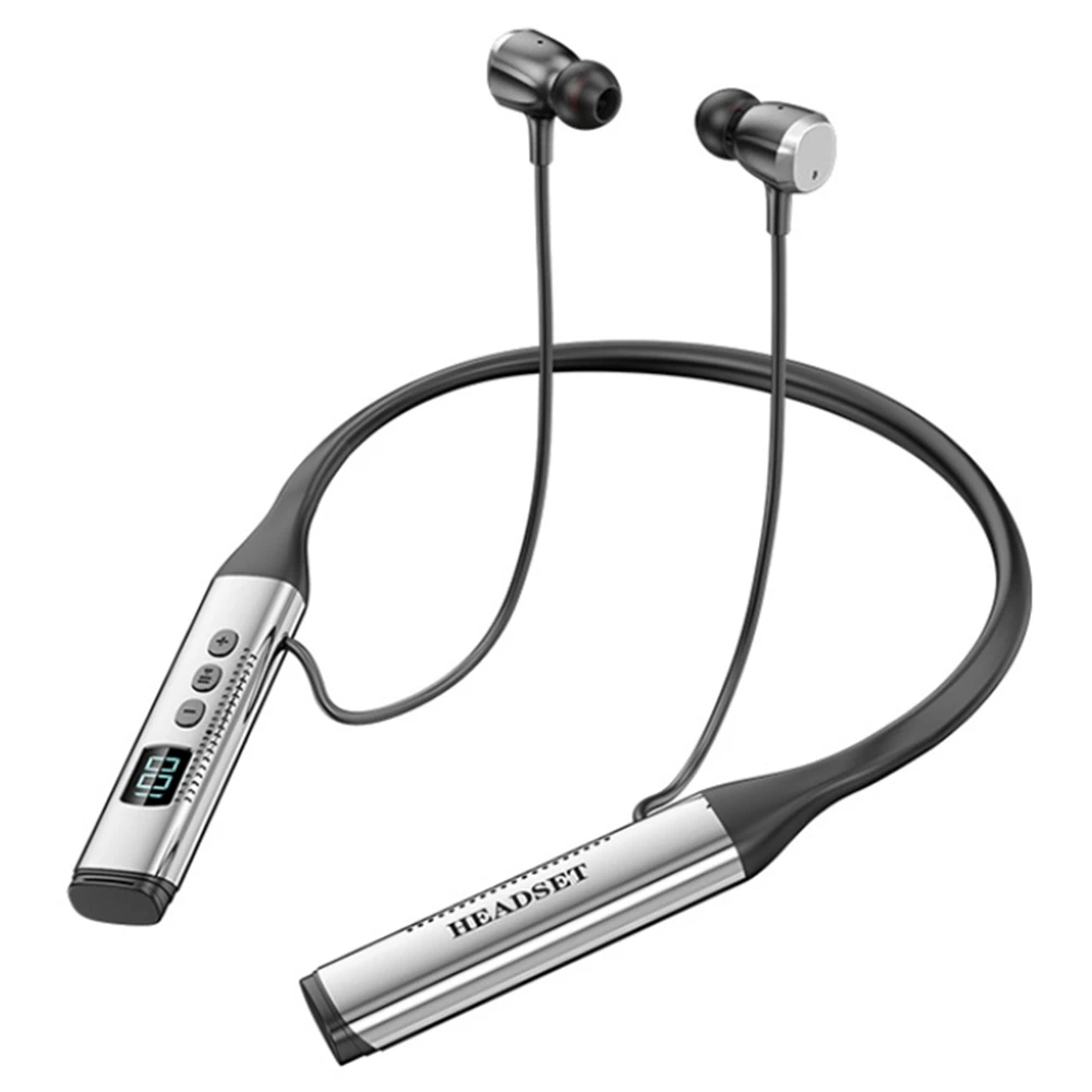 100-часовые наушники Bluetooth 5.3 с шейным ремешком спортивная гарнитура аварийной