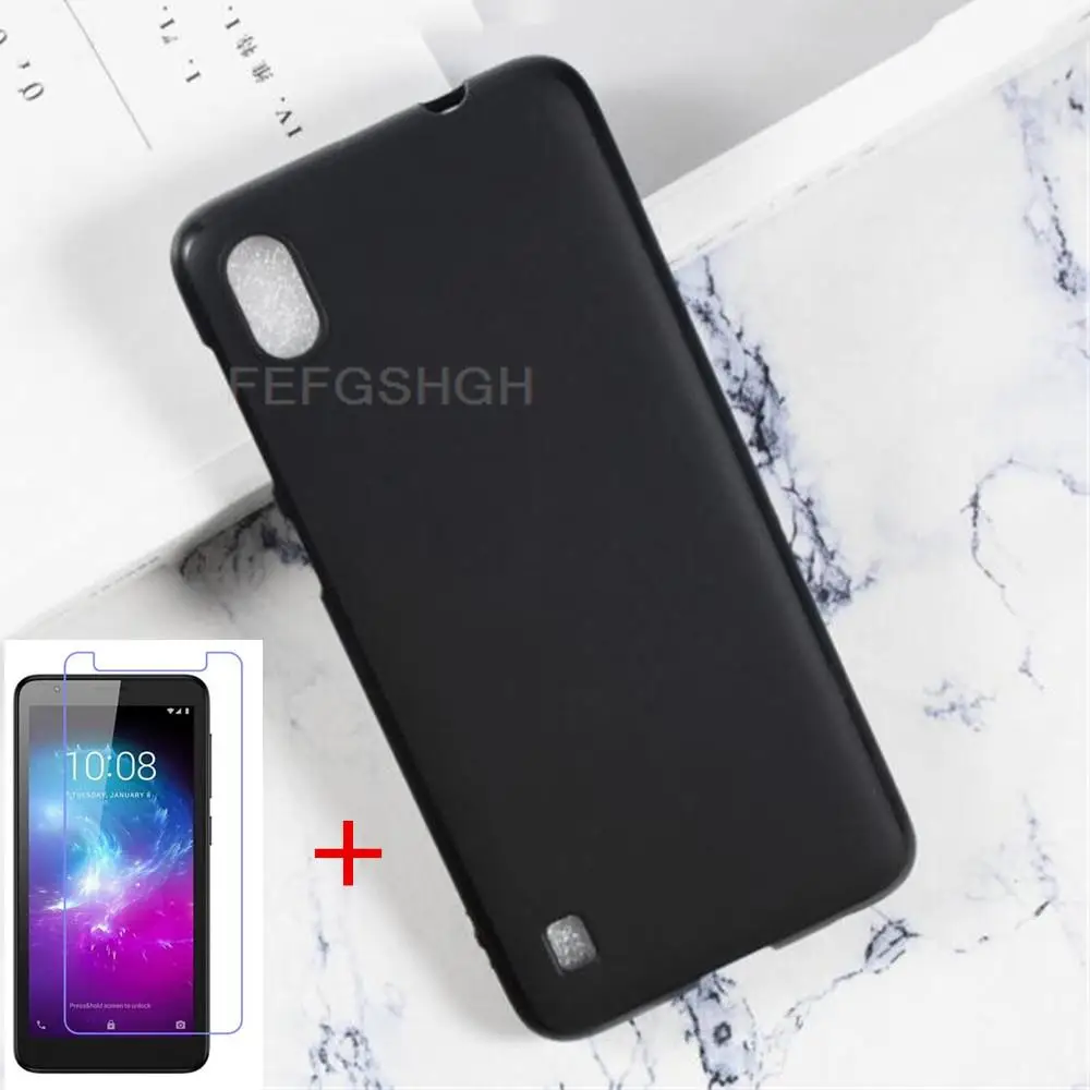

Transparent Phone Case For ZTE Blade A530 Case Silicon Back TPU Cover For ZTE Blade A530 Tempered Glass Screen Protector