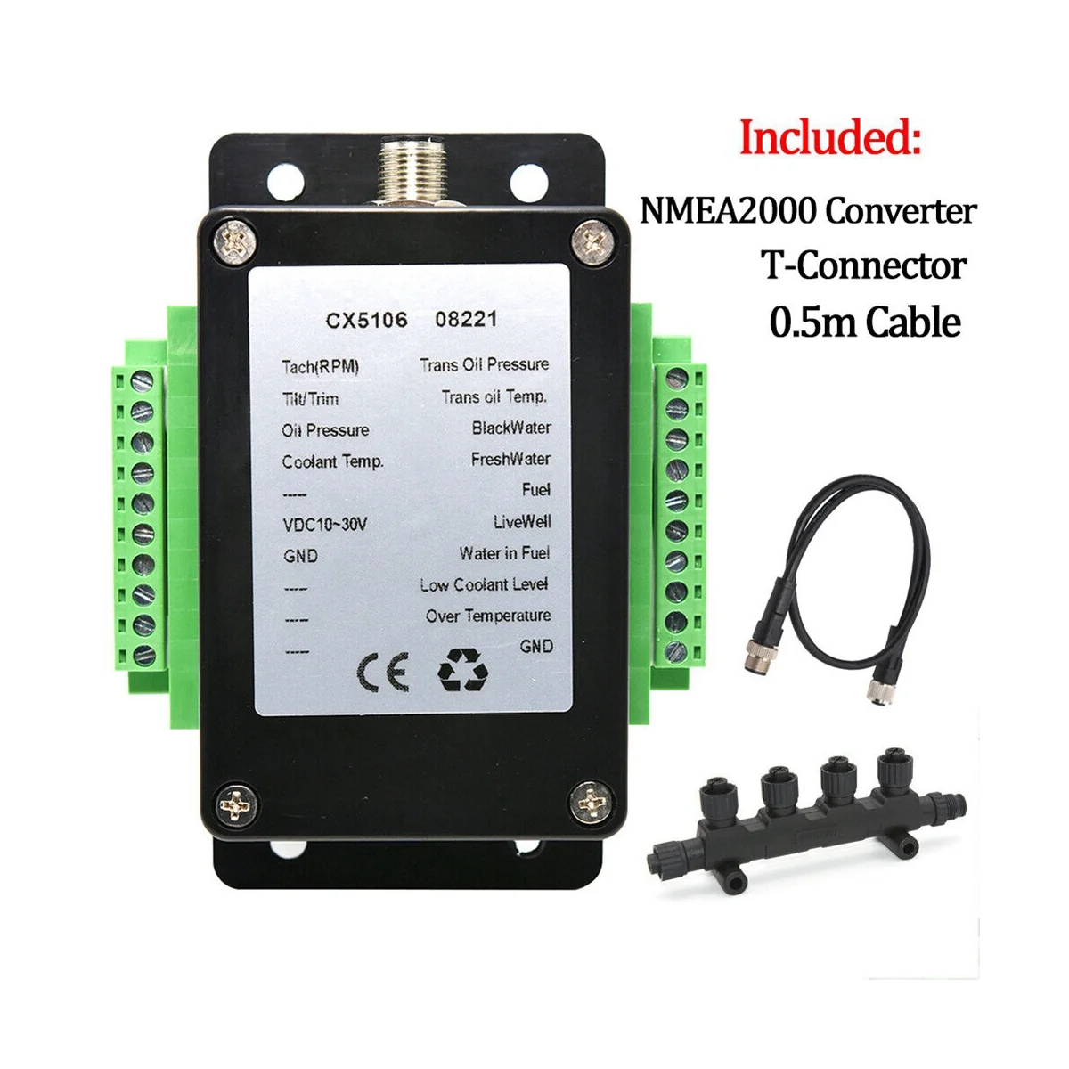 Один преобразователь NMEA 2000 N2K CX5106 0-190Ohm 0 5 M проводка для морской лодки