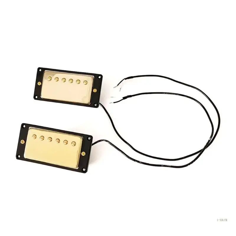 

M5TC Style Electric Guitar Parts Replacements Golden Double Coil Guitar Pickups Neck and Bridge Pickup Replacement Sets