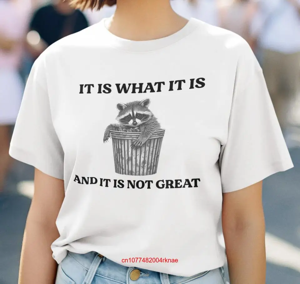 Это то что и не отличная футболка Racoon Забавный 100 хлопок длинный или короткий