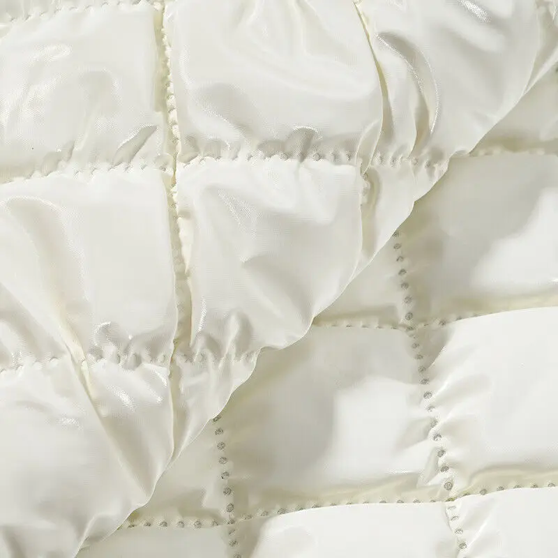 

100 см матовая искусственная кожа, стеганая ткань с тиснением, хлопковая композитная ткань, материал одежды для косплея, бежевый, Новинка