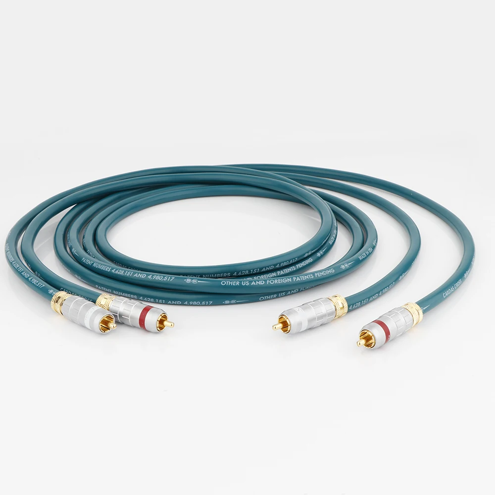

Pair CARDAS Cross RCA Interconnect Audio Cable HIFI Audio RCA to RCA Cable 1M