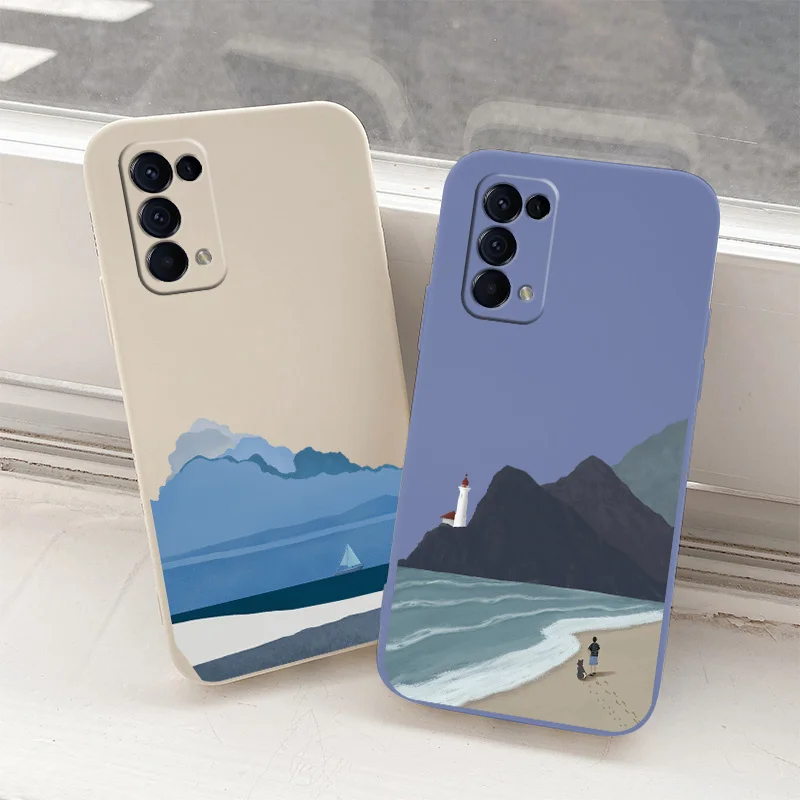 

Glacier Cloud Sea Phone Case For Realme 6 6i 7 7i 7 8 Pro C12 C15 C25 C25S C20 C11 C1 F9 F9 F17 F19 F19 Pro Reno5 Cover