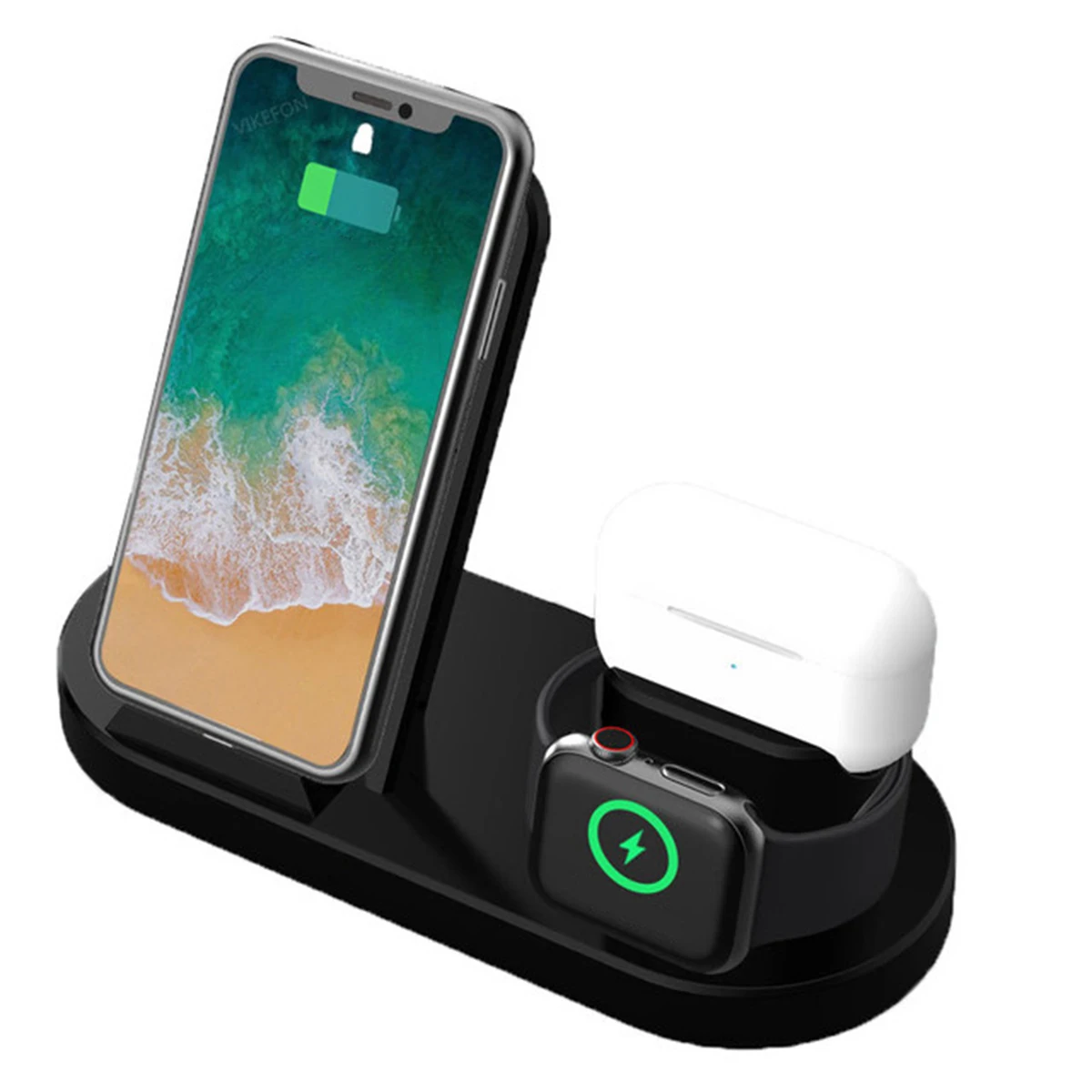 Беспроводное зарядное устройство 3 в 1, подставка для Iphone 15 14 13 ...