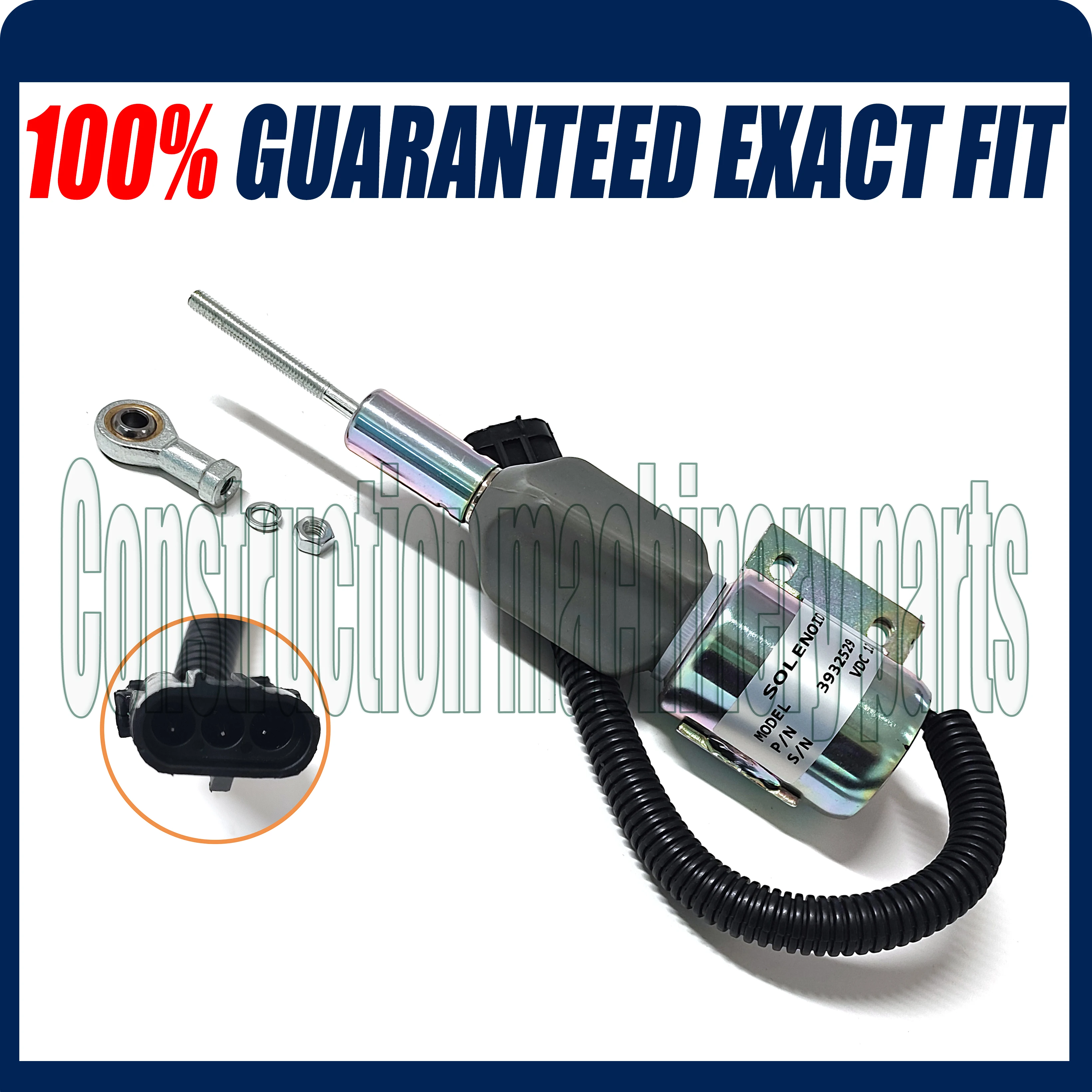 Diesel shut off solenoid shutdown 3932529 12V SA-4756-12 for Cummins 6BT 4BT engine | Generator Parts &amp Accessories