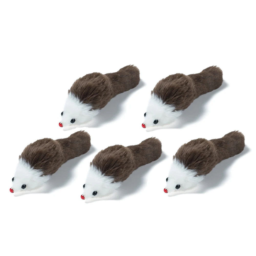 

5 Pcs Pet Cats Cat Toys Interactive Plush Sounding Rat Cat Toy Games Pet Supplies Things for Cats Animals Kitten Cat Mouse Cat