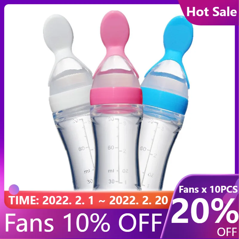 

Новая модная силиконовая бутылочка для кормления для новорожденных детей, ложка для риса, Детские хлопья, пищевые добавки, кормушка, безопа...