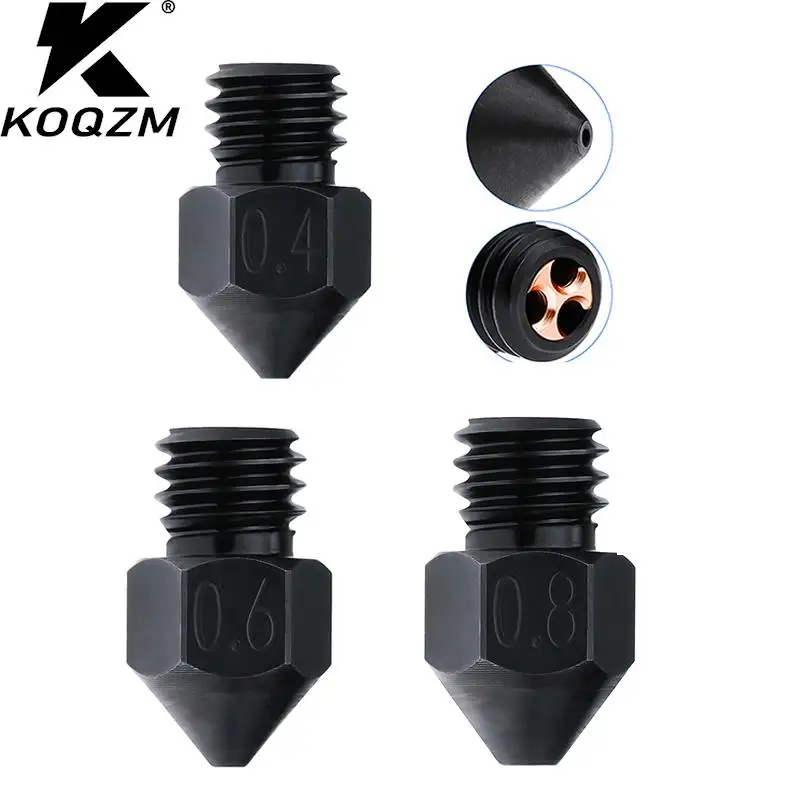 

MK8 High Flow Clone CHT Harden Steel Nozzle for Ender 3 Ender 3 V2 Ender 5 CR10 3D Printer Accessories Fit 1.75mm Filament