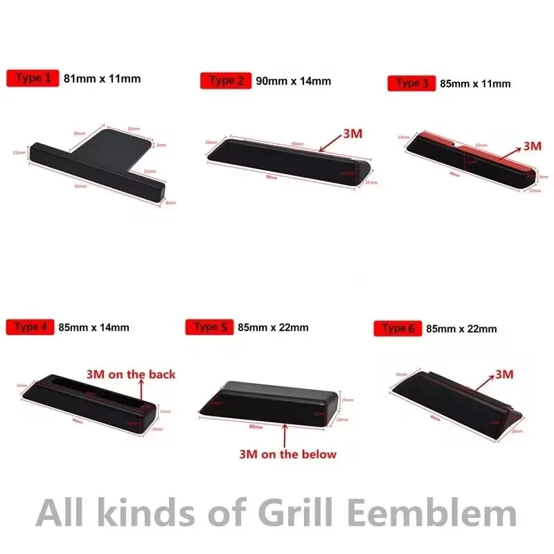 Все виды наклеек для автомобильных грилей A B C E G S CLA GLC Class W117 W176 W177 W205 W204 W213 W253 W156 W218