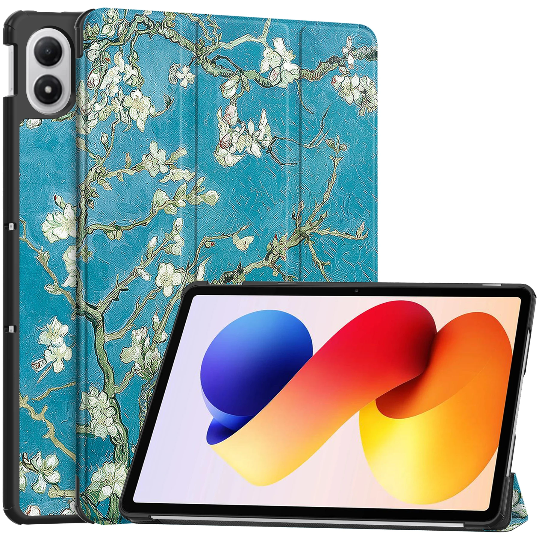 Фото Чехол для Lenovo Tab P11 Gen 2 TB-350FU XU Xiaoxin Pad Plus 11.5 2023, трехсекционная подставка, магнитная мягкая задняя крышка из ТПУ №1