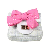 new sweet candy handbag baby cartoon coin purse girl shoulder fashion bag children bow tie bag mini cute messenger backpack
