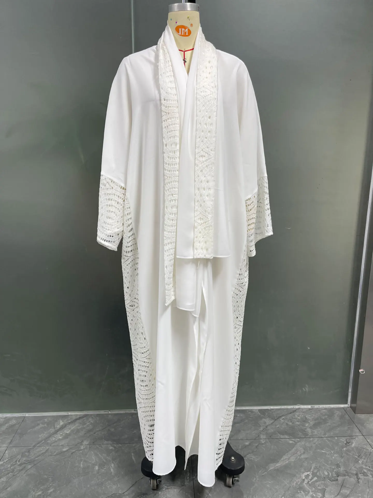 DS2401 Spring/Summer New Muslim 2024 Fashionable and Elegant Style cardigan robe with headscarf
